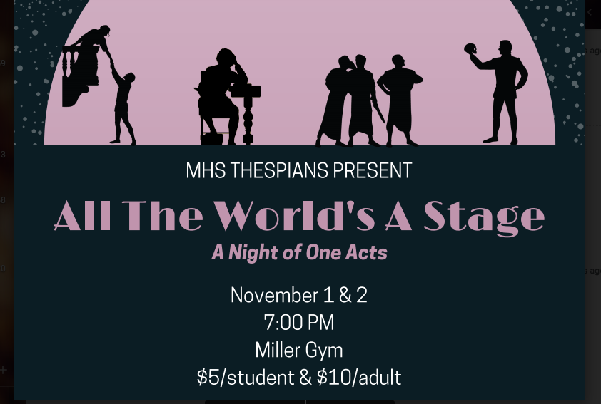 “All The World’s A Stage: A Night of One-Acts” 