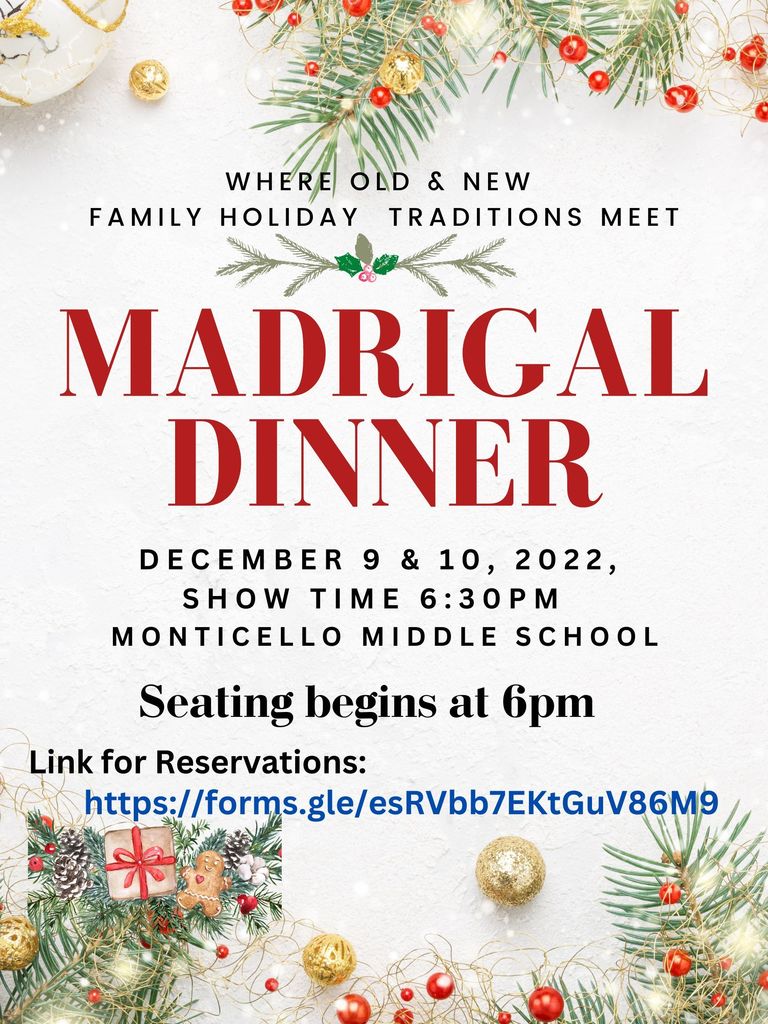 Madrigal Dinner Info